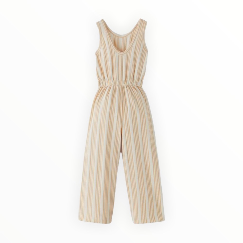 Zara Kids Striped Culottes Jumpsuit - Picture 2 of 3